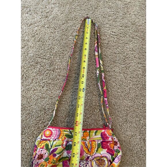Vera Bradley Frannie Crossbody Clementine, Pink White Green, MSRP $65 - Picture 6 of 8
